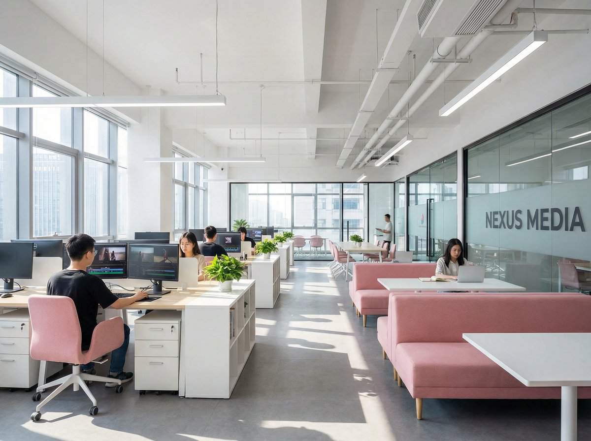 海角网传媒公司办公环境